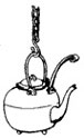Dollhouse Miniature Tea Kettle